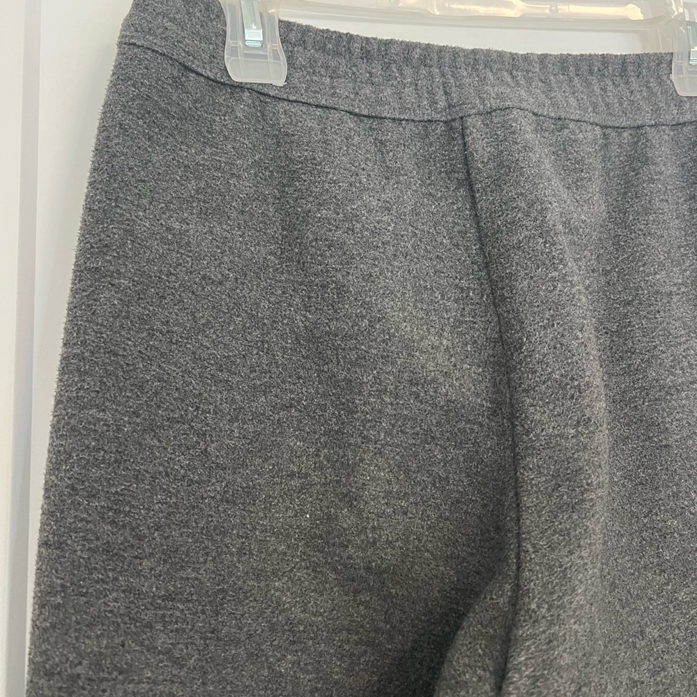 The Group Babaton -  Straight Leg Grey Flannel Pleated Pull On Pants - Picture 8 of 11